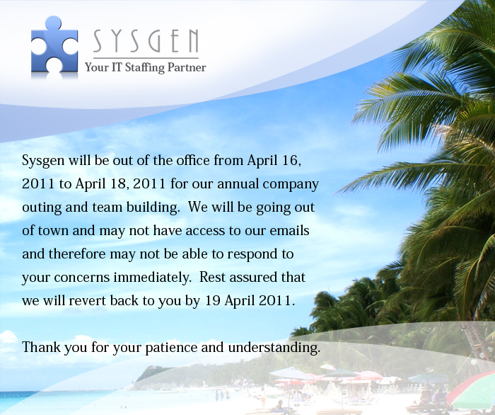 sysgen_advisory